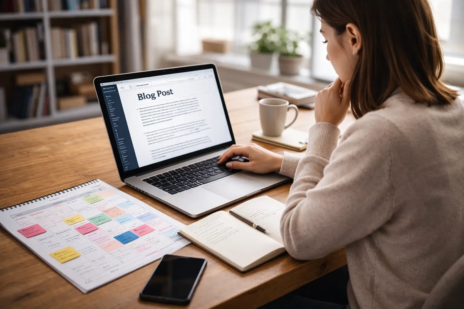 Blog posting and content publishing for consistent online presence