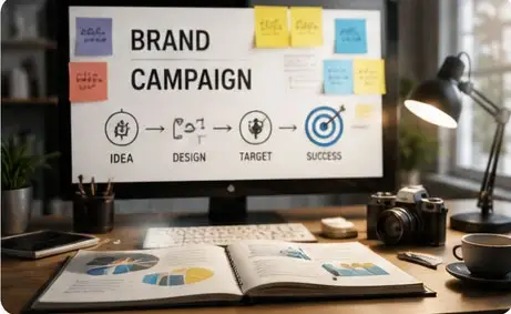 HOME Creative advertising and branding strategy workspace